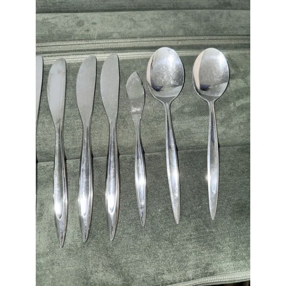 11 Linmark LNM1 Stainless Modern Solid Knives & Spoons Flatware Japan